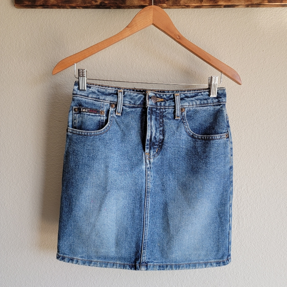 L.E.I Denim Skirt